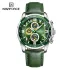 NAVIFORCE NF8020 Men's Luxury Leisure Watch Men's Top Brand Multifunction Sport Men Watch Waterproof Automatic Date Watch Men's - Silver Green